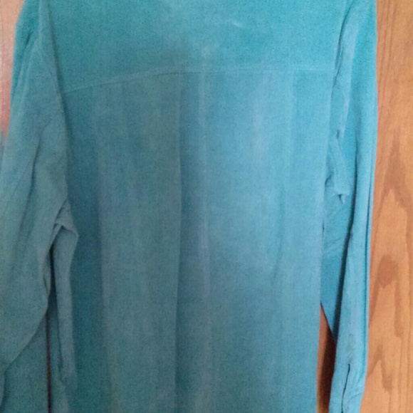 Turquoise suede shirt - Picture 2 of 4